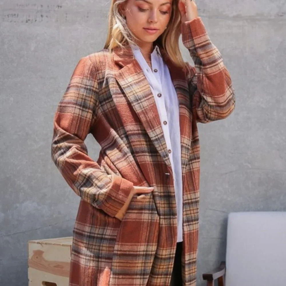 Women Long  Coat - Picture 6 of 6